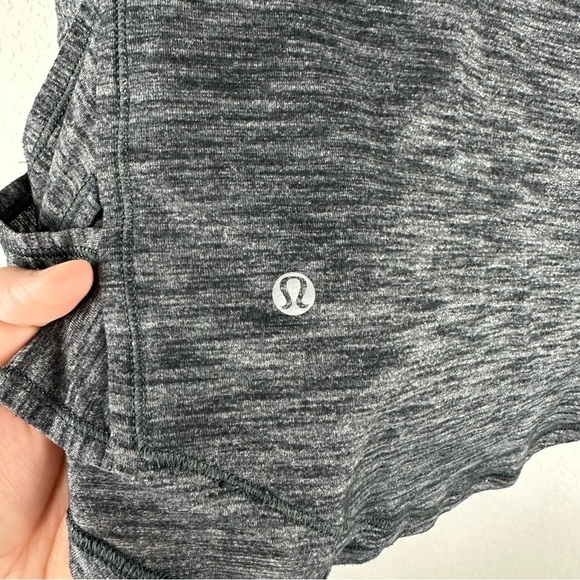 Lululemon Heathered Black Var-City Muscle Athletic Athleisure Tank Top Size 0 - Picture 4 of 5